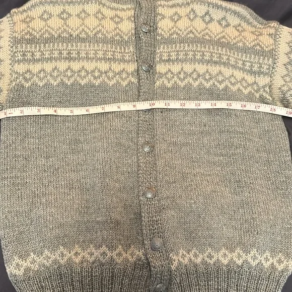 Vintage Norwegian Wool Cardigan - Picture 7 of 8